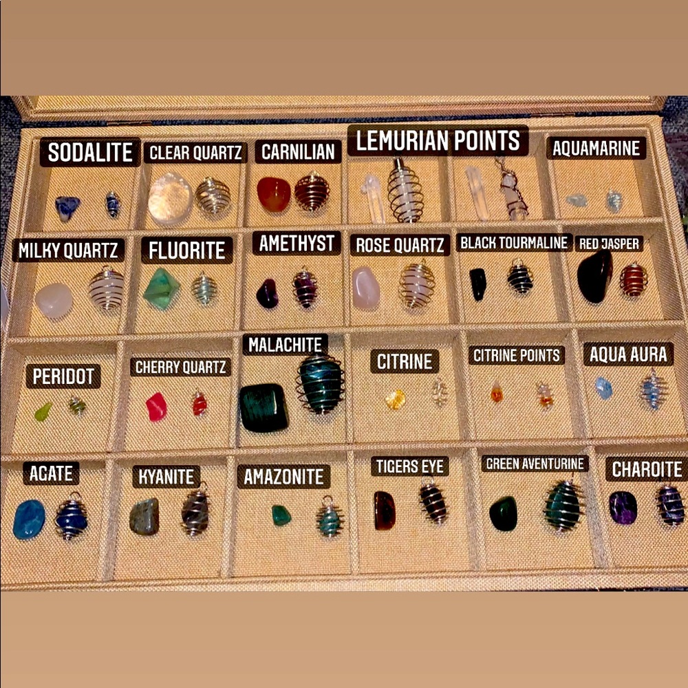 Genuine healing Crystal necklaces